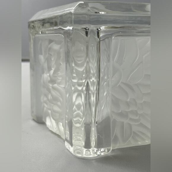 Partylite Floral Frosted Cube Candle Holder‎ - Picture 5 of 7